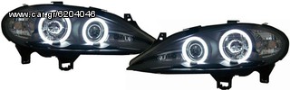 Renault Megane 99-02 CCFL Angel Eyes Φανάρια Μαύρα