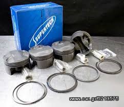 Honda	SUPERTECH	P4-H81-N2R	(4) Honda B series 81.00mm Turbo piston CR=9:1 in B16A/ CR:10:1 in B18C (no rings)- Full skirt	Πιστονια	B Series