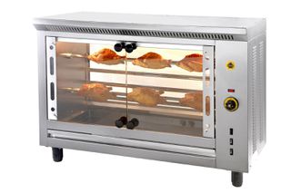 Κοτοπουλιέρα ηλεκτρική με 4 σούβλες 1060x450x1040mm-INOX24