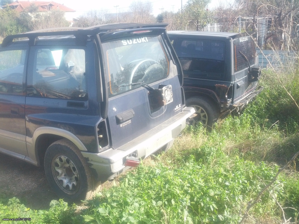 SUZUKI VITARA CABRIO 16V + VITARA κλειστο 8V  κινητηρες-ολα τα μηχανικα, πορτες φτερα καπο προφυλακτηρες a/c