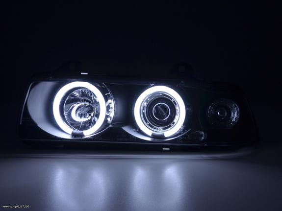 BMW angel eye 3er E36 Coupe/Cabrio Bj. 92-98 black eautoshop gr