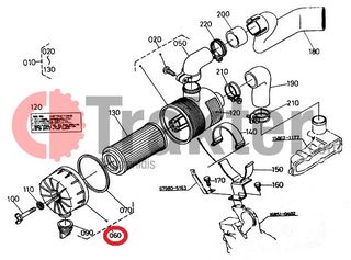 KUBOTA ASTE 155 ΦΙΛΤΡΟΧΩΑΝΗΣ ΚΑΠΑΚΙ ORIGINAL -thumb-1