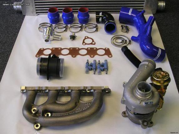 TURBO KIT  ΤΟΥΡΜΠΙΝΕΣ KKK[BORGWARNER]-GAREETT-ΙΝΤΕRCOOLER -KIT-[FMIC] BOSCH-SIEMENS-NGK-AEM-WALBRO -INTERCOOLER KIT -EXHAUST TURBO MANIFOLD