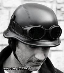Κράνος ρετρό Club retro German helmet 2WW Black-thumb-2