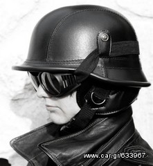 Κράνος ρετρό Club retro German helmet 2WW Black-thumb-11