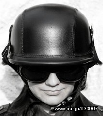 Κράνος ρετρό Club retro German helmet 2WW Black-thumb-10