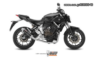 Εξάτμιση Ολόσωμη Mivv Gp Style Black Steel High Mount Yamaha MT 07/FZ 07 2014 - 2024*