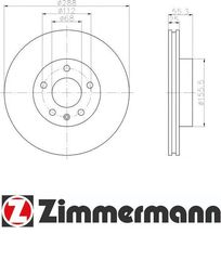 Δισκόπλακα εμπρόσθια 288x25 (ΚΑΙΝΟΥΡΓΙΑ) ,SEAT ,ALHAMBRA  1996-2002  