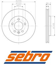 Δισκόπλακα οπίσθια 256x22 (ΚΑΙΝΟΥΡΓΙΑ ,AUDI ,A3/S3 97>03 ,TT 99>06 .