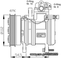 ΚΟΜΠΡΕΣΕΡ A/C KIA PICANTO 1.0 1.1 04-010 NRF ΟΧΙ ΚΙΝΑΣ****ΔΩΡΕΑΝ ΠΑΡΑΔΟΣΗ***