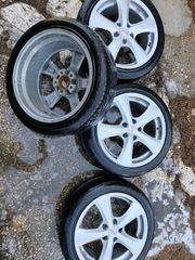 OZ RACING ΤΕΤΡΑΔΑ ΜΑΖΙ ΜΕ MICHELIN SPORT PILOT 225/45/17 ME ΠΕΛΜΑ 4/5 σε άριστη κατάσταση 8JX17 ET35 made in Italy-thumb-2