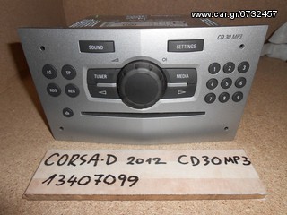 RADIO CD OPEL CORSA D TOY 2012, CD30MP3