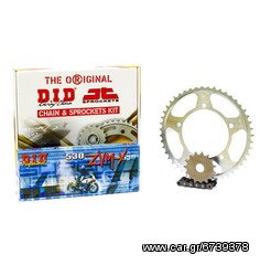 Σετ Γρανάζια-Αλυσίδα κινήσεως DID-JT για Triumph Tiger 1050 '07-'13 Μαύρη Αλυσίδα X 'ring