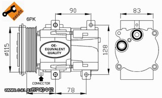 ΣΥΜΠΙΕΣΤΗΣ ΚΛΙΜΑΤΙΣΜΟΥ ΓΙΑ FORD TRANSIT 00-06 EAUTOSHOP.GRΚΑΙΝΟΥΡΙΟΣ ΟΧΙ ΑΝΑΚΑΤΑΣΚΕΥΗ  