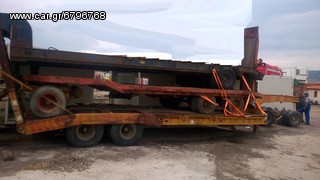 Semitrailer heavy machine transport truck '92