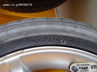 3 ΖΑΝΤΟΛΑΣΤΙΧΑ 205/50R16'' ΤΟΥΟΤΑ-thumb-4