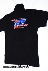 Πόλο Ανδρικό κοντομάνικο μπλούζα Stoner polo T-Shirt Ducati Κεντητά λογότυπα μεγέθος  L-thumb-23