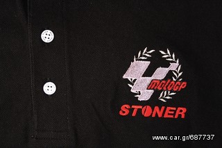 Πόλο Ανδρικό κοντομάνικο μπλούζα Stoner polo T-Shirt Ducati Κεντητά λογότυπα μεγέθος  L-thumb-26