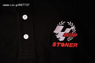 Πόλο Ανδρικό κοντομάνικο μπλούζα Stoner polo T-Shirt Ducati Κεντητά λογότυπα μεγέθος  L-thumb-27