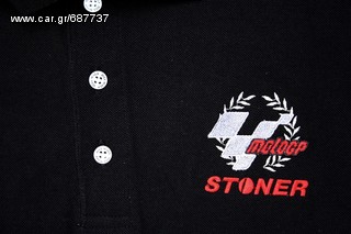 Πόλο Ανδρικό κοντομάνικο μπλούζα Stoner polo T-Shirt Ducati Κεντητά λογότυπα μεγέθος  L-thumb-18