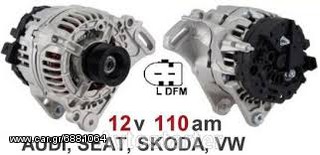 Δυναμό VolksWagen Audi Seat Skoda 0124325083