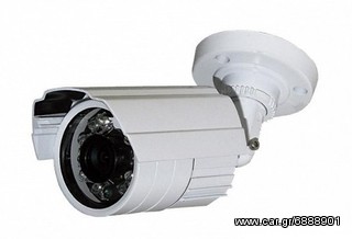 Κάμερες 900TVL CCD μεταλλικές αδιάβροχες + τροφοδοτικό 1Α + βύσματα πακέτο !!!