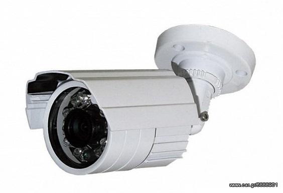 Κάμερες 900TVL CCD μεταλλικές αδιάβροχες + τροφοδοτικό 1Α + βύσματα πακέτο !!!
