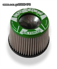 ΛΥΡΗΣ BLOWSION TAU CETI 2,5΄΄ TALL PRO-SERIES POWER FILTER ROUND CONE TORNADO SERIES, ANODIZED GREEN, 53-4272-GRN, 01-02-018