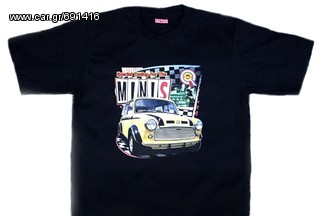 Ανδρικό κοντομάνικο μπλούζα τ σέρτ Original Full Scale Mini Cooper Club T-Shirt Size L XL MC024-thumb-1
