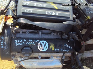 VW GOLF 6-VW POL0 5 1.4 16V 90PS '08-'14 ΚΩΔ. CGGB Kινητήρας - Μοτέρ 