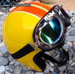Εκποίηση: Κράνος από υπόλοιπο εισαγωγής  - AVEX  HELMET - Rally  Antique VY511-thumb-1