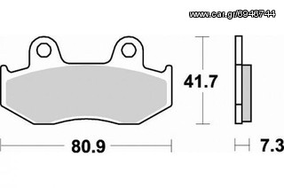 ΛΥΡΗΣ BRAKING ΤΑΚΑΚΙΑ ΕΜΠΡΟΣ ΓΙΑ HONDA XR 500-600 / XLR 600 83-87, 667SM1