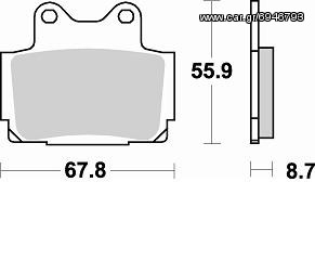 ΛΥΡΗΣ BRAKING ΤΑΚΑΚΙΑ ΕΜΠΡΟΣ ΓΙΑ YAMAHA FAZER 600 98-03 / SRX 600 86-87, 679SM1