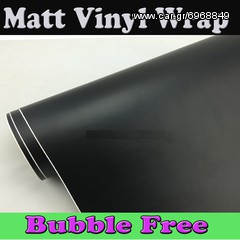 Black matte ΜΑΥΡΟ ΜΑΤ...FREE BUBBLE AIR 1.52 X 1.00