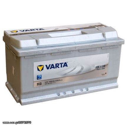 Μπαταρία Varta Silver Dynamic H3 12V 100AH-830EN 6004020833162