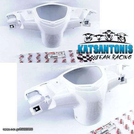 Μάσκα κοντερ λευκο γνήσιο Crypton x 135 ...by katsantonis team racing 