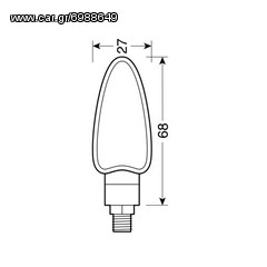 Φλας LED Arrow Black 12V-21W -thumb-3
