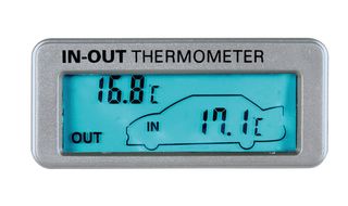 Θερμόμετρο Εξωτερικής & Εσωτερικής Ένδειξης -50°C +70°C Ice Blue 12V/24V Αναπτήρα - Μπαταρίας