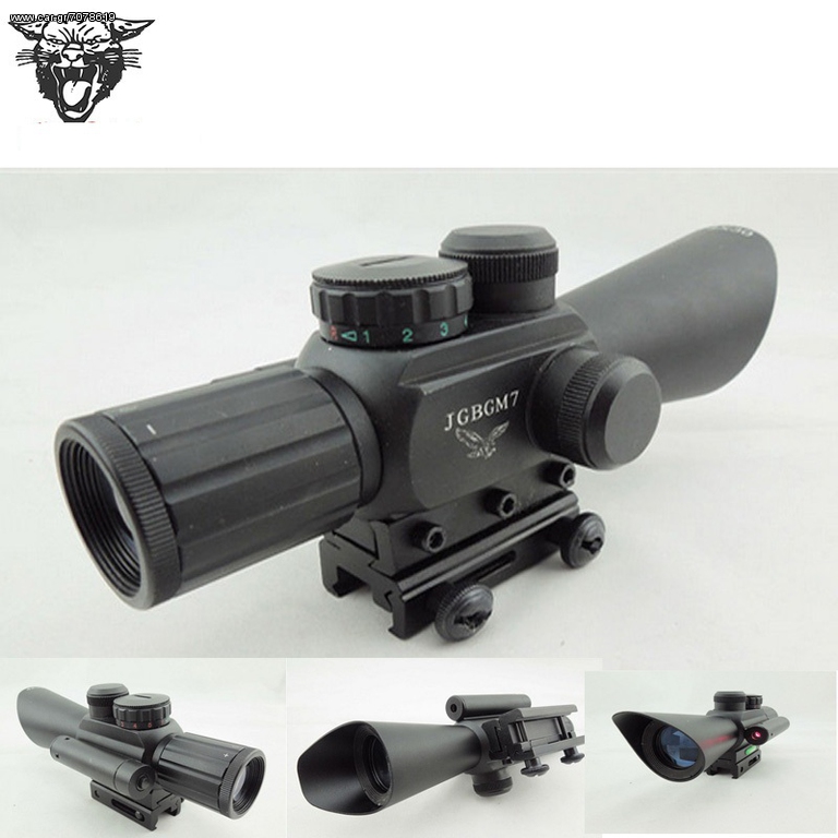 ΔΙΟΠΤΡΑ  Rifle scope JGBGM7 4x30 με laser