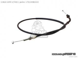 ΝΤΙΖΑ ΓΚΑΖΙΟΥ HONDA VFR800 INTERCEPTOR THROTTLE CABLE 1.REF-17910-MBG-000 