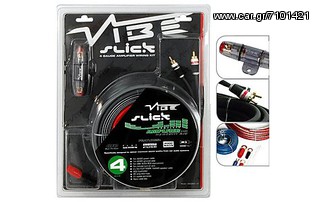 Vibe Slick 4 Gauge Amplifier Wiring Kit Καλωδιώσεις ενισχυτη 2000w flat series eautoshop.gr