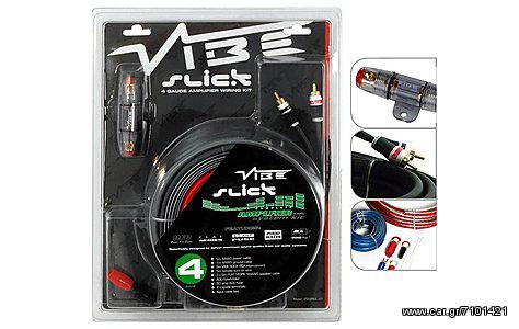 Vibe Slick 4 Gauge Amplifier Wiring Kit Καλωδιώσεις ενισχυτη 2000w flat series eautoshop.gr