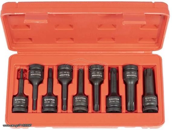 Καρυδάκια αέρος TORX σετ 9 τεμαχίων. QUATROS TOOLS