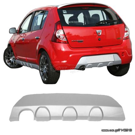 Diffuser Πίσω Προφυλακτήρα Για Dacia Sandero 08-12 Από Abs Πλαστικό 1 Τεμάχιο