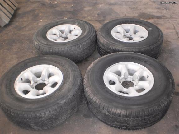 185/65R15 255/65R17(M+S) 31x10,50R15 245/70R16 