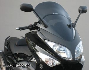 ΛΥΡΗΣ FABBRI ΖΕΛΑΤΙΝΑ ΣΚΟΥΡΟ ΦΙΜΕ SUMMER 495x280mm ΓΙΑ YAMAHA TMAX 500 XP 2008-2011, 2460-DS