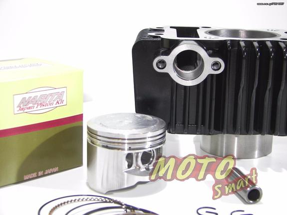 ΚΥΛΙΝΔΡΟΠΙΣΤΟΝΟ ΣΕΤ KAWASAKI KAZE R 115 56mm ΜΕ ΠΙΣΤΟΝΙ NARITA JAPAN ΚΑΙ ΦΛΑΝΤΖΕΣ