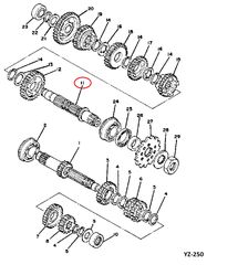 IT-250 J/H/K (1980-1983) ,YZ-250 (1980-1985) YAMAHA ΑΞΟΝΑΣ ΓΡΑΝΑΖΙΟΥ ΚΙΝΗΣΗΣ,ΓΝΗΣΙΟΣ-thumb-2