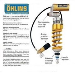 Ohlins S46PR1C1LS Mono Shock Absorber for Aprilia Tuono 1000 2006-2010