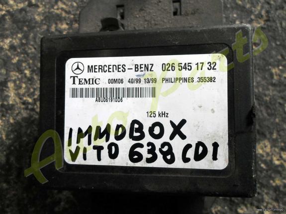 ΕΓΚΕΦΑΛΟΣ IMMOBILIZER MERCEDES BENZ VITO W638 CDI , ΚΩΔ. ΑΝΤ/ΚΟΥ. 0265451732 ΜΟΝΤΕΛΟ 1999-2003